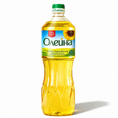 Масло «Олейна» подсолнечное рафинированное ~ 1 л.